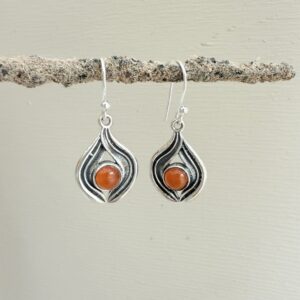 Pendientes Cornalina