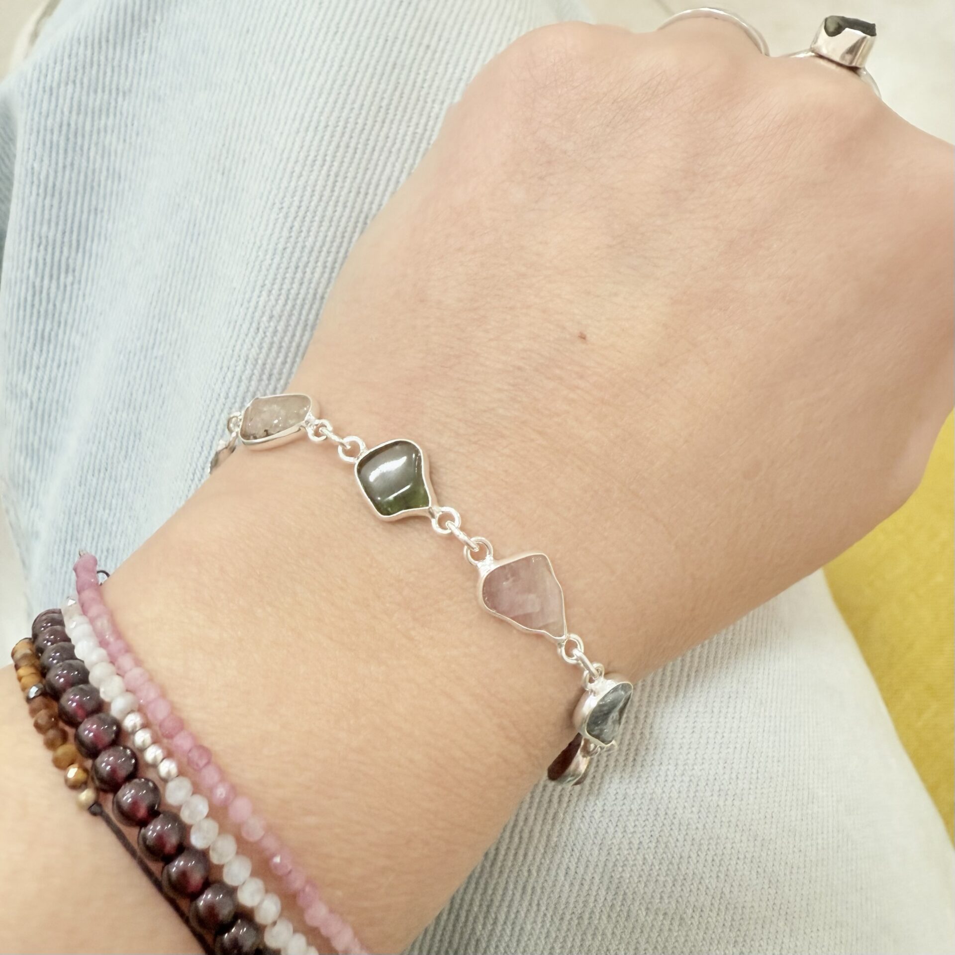 Pulsera Turmalina Multicolor - Imagen 2