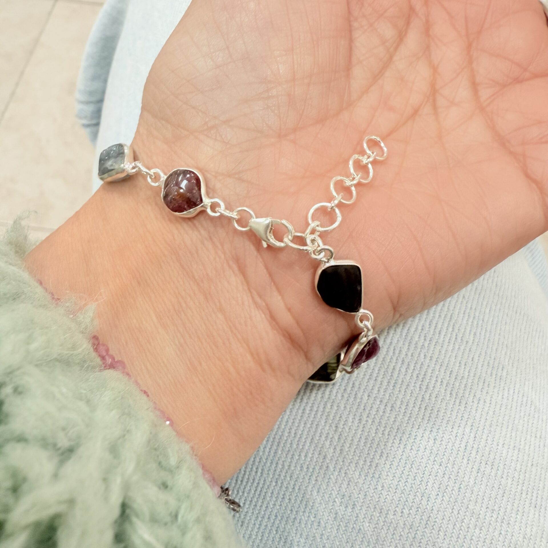 Pulsera Turmalina Multicolor - Imagen 3