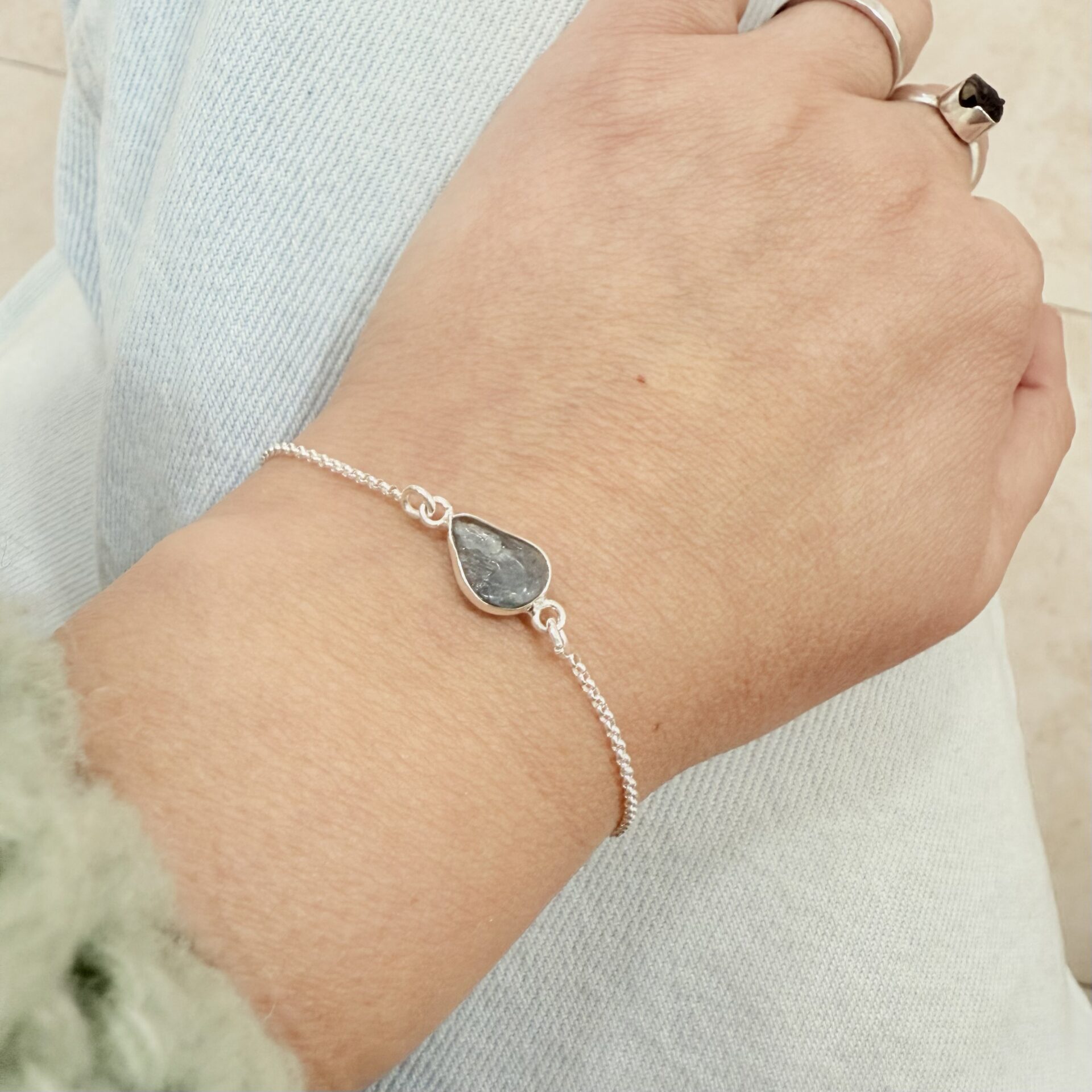 Pulsera Turmalina Azul
