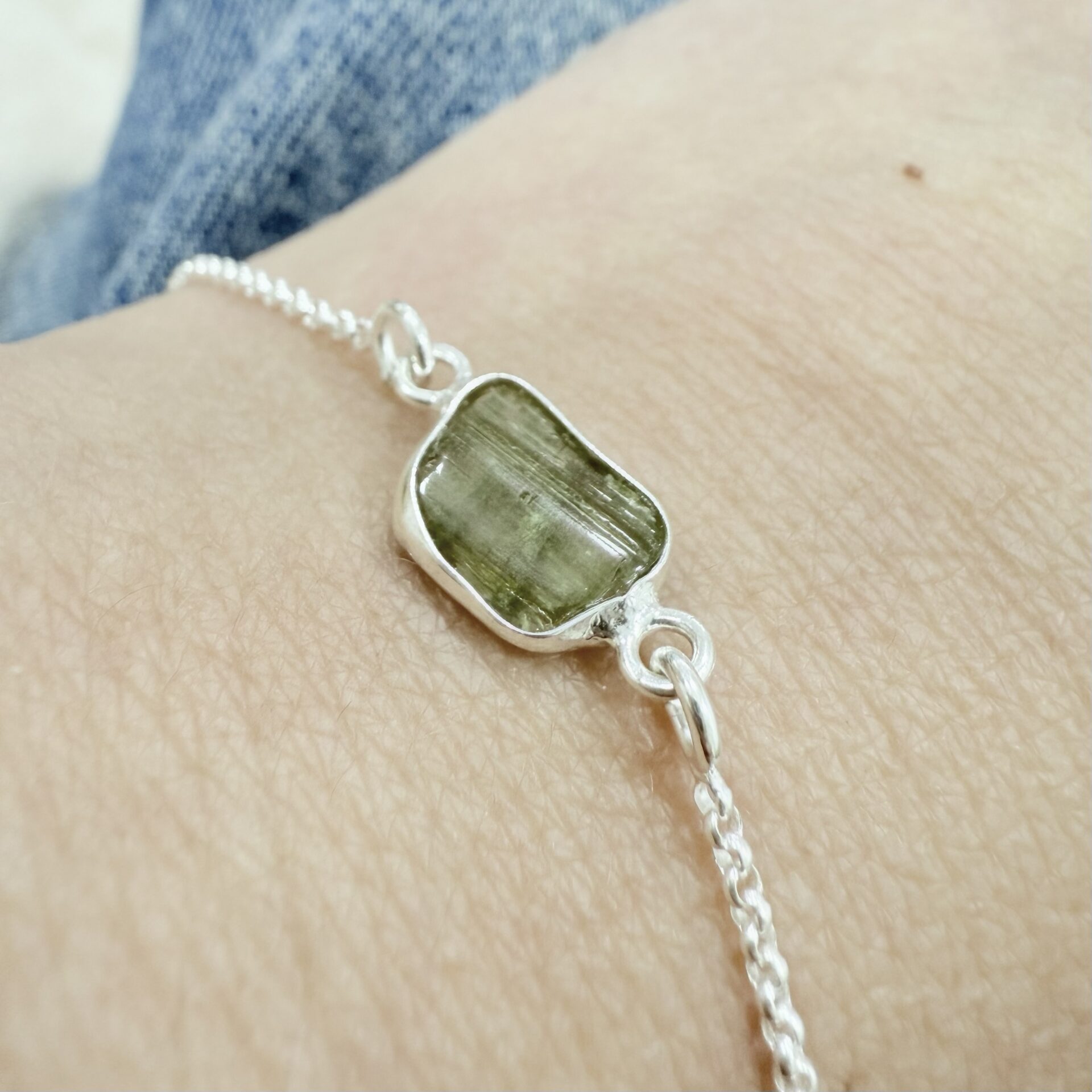 Pulsera Turmalina Verde - Imagen 2