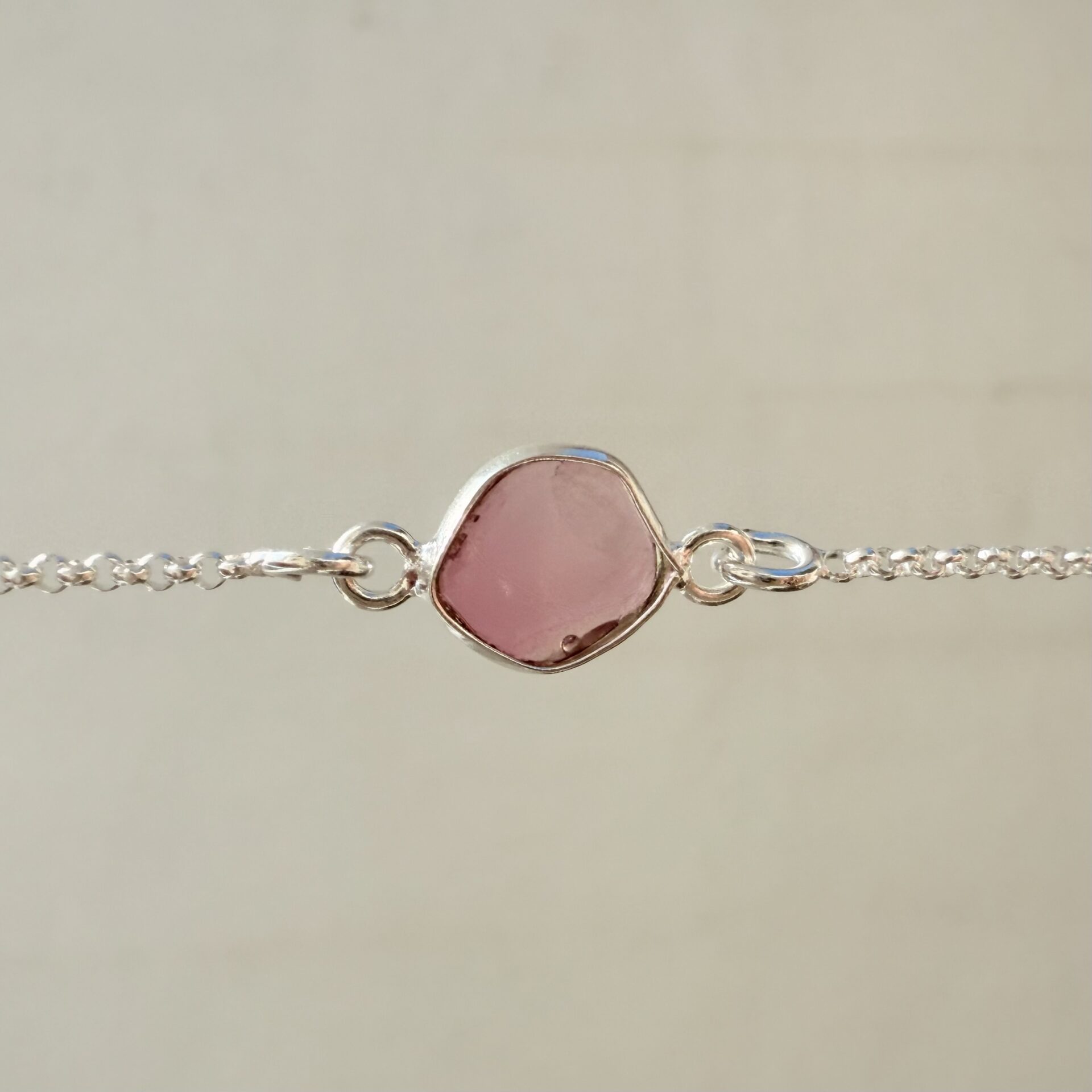Pulsera Turmalina Rosa. Pieza única - Imagen 2
