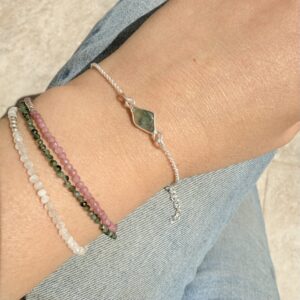 Pulsera Turmalina Azul. Pieza única