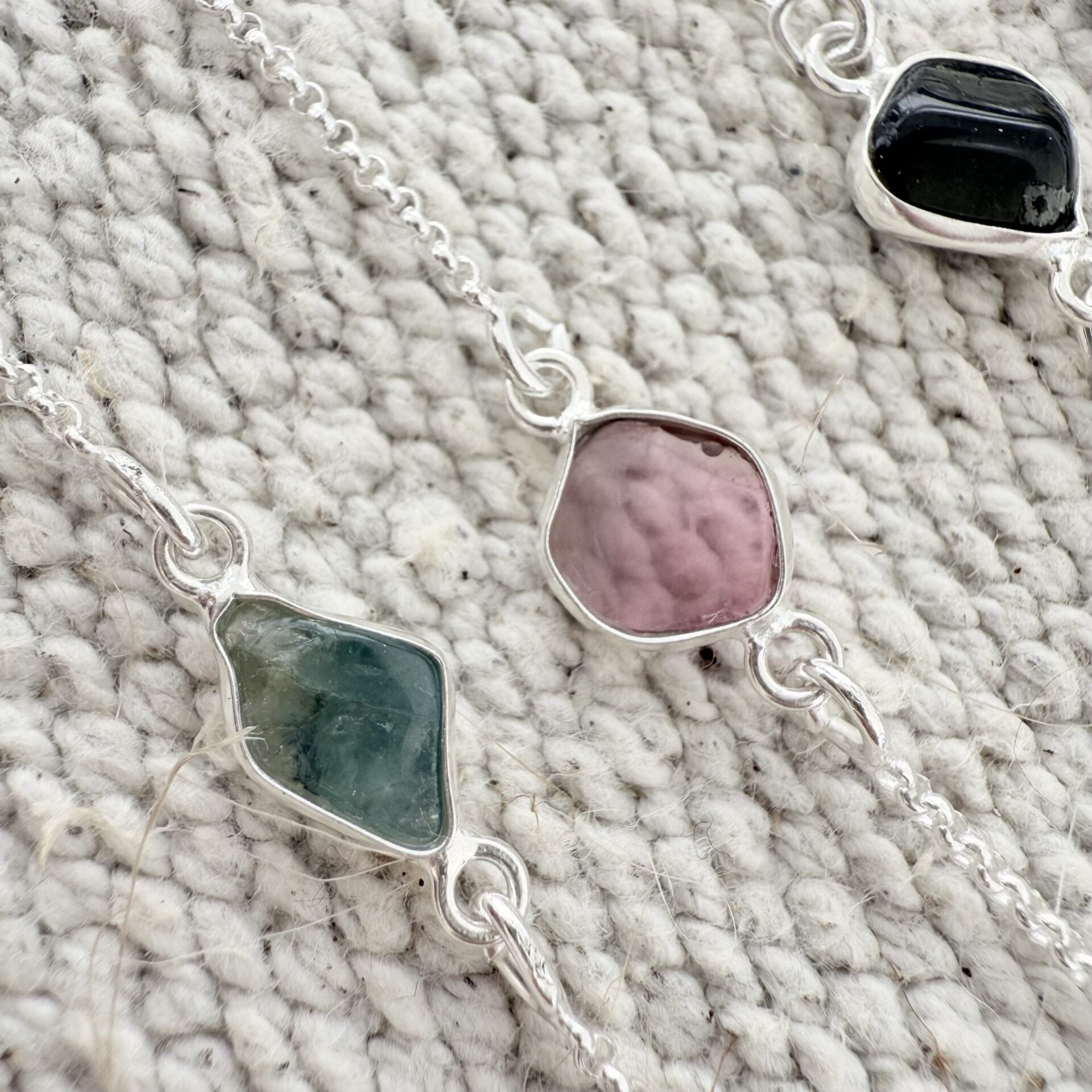 Pulsera Turmalina Rosa. Pieza única - Imagen 4