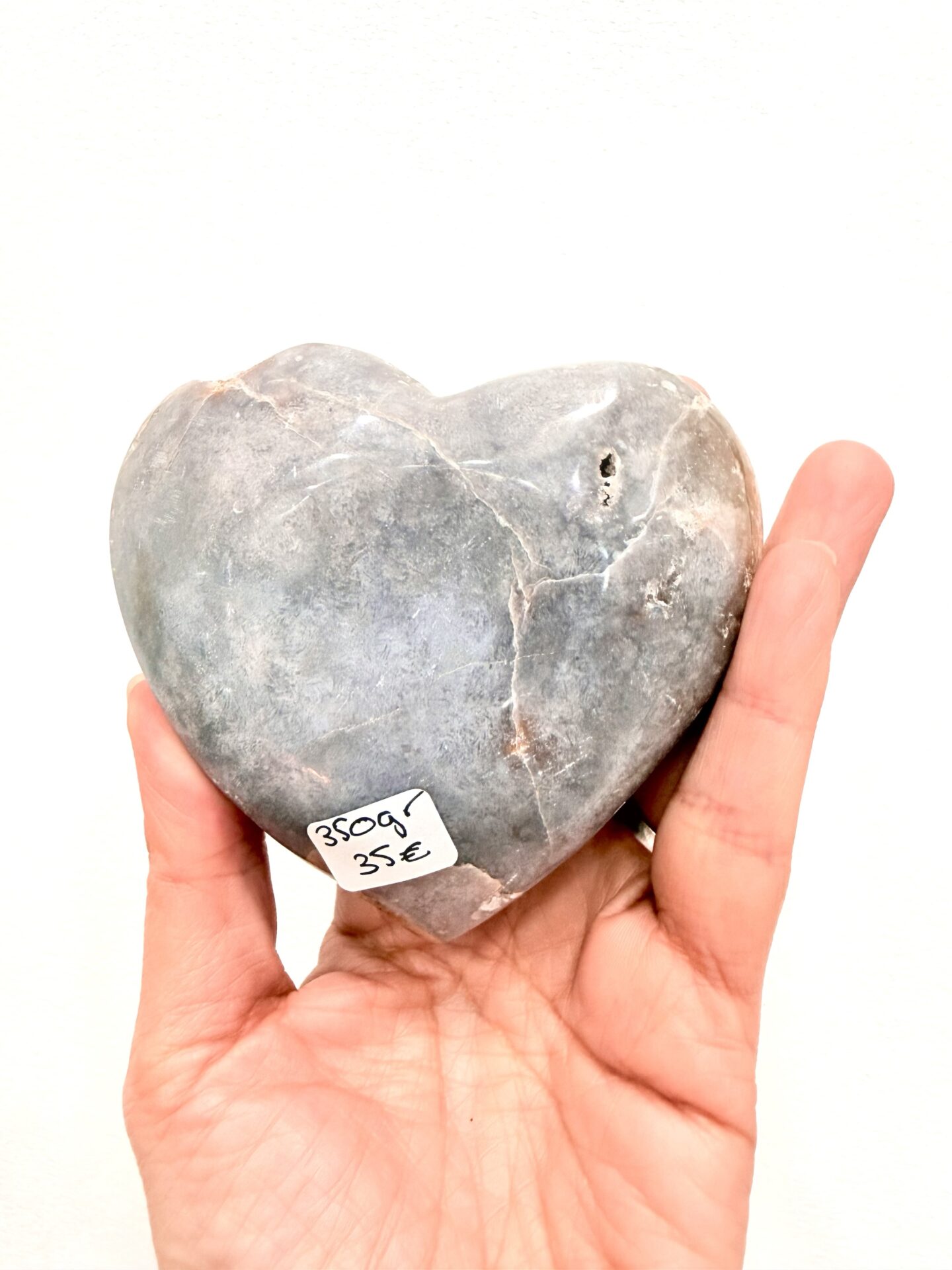 Corazón Amatista Lavanda-Rosa - Imagen 3