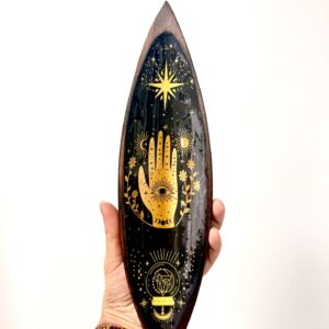 Bandeja - Porta incienso Hamsa Gold